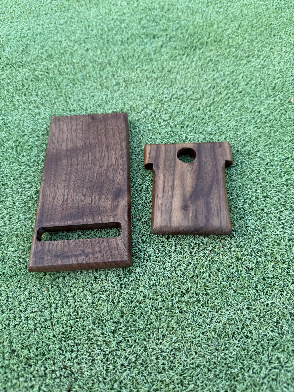 Hand Crafted Dark Walnut Wood Phone Stand