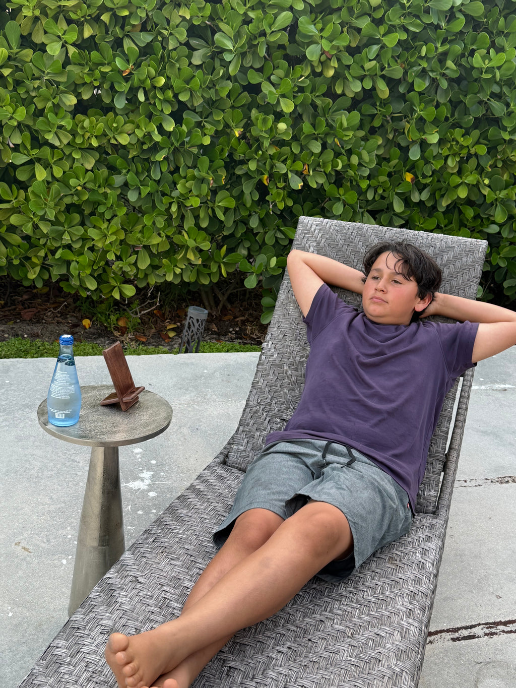 Hand Crafted Dark Walnut Wood Phone Stand